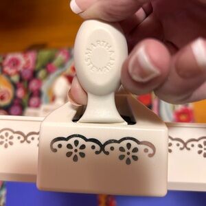 Martha Stewart Cream Floral Craft Punch